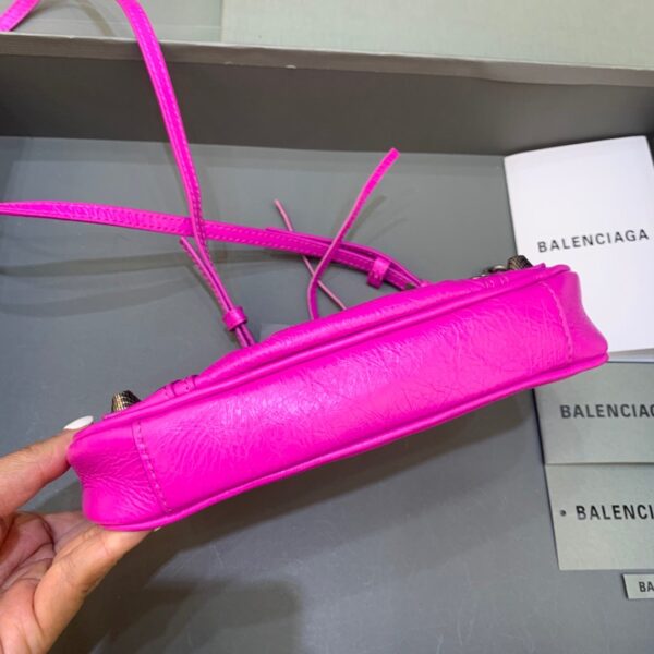 Balenciaga Le Cagole Mini Bag With Chain In Dark Pink, For Women, Women's Bags 8.2in/21cm