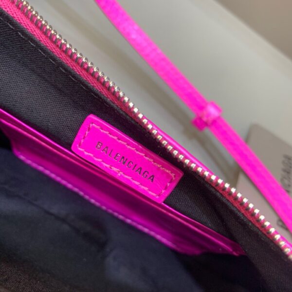 Balenciaga Le Cagole Mini Bag With Chain In Dark Pink, For Women, Women's Bags 8.2in/21cm