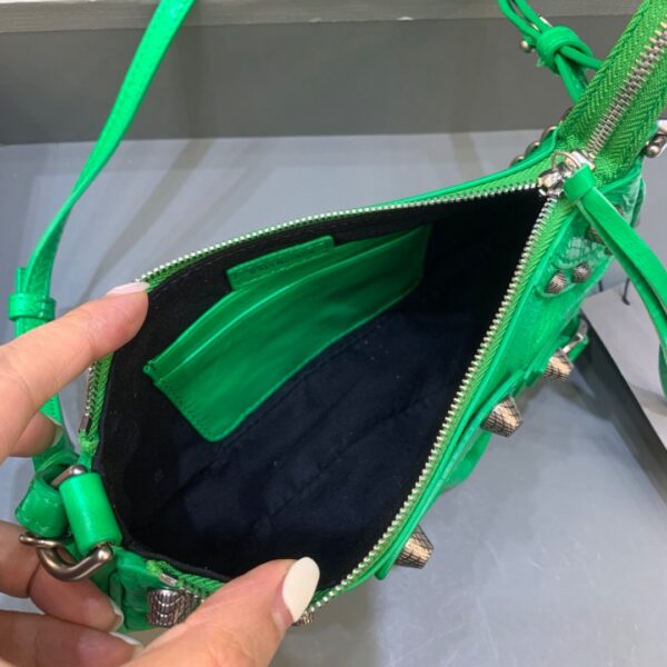 Balenciaga Le Cagole Mini Bag With Chain In Green, For Women, Women's Bags 8.2in/21cm