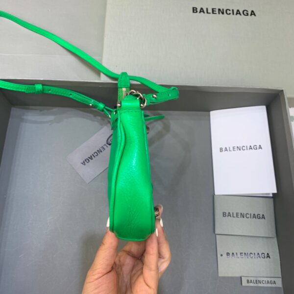 Balenciaga Le Cagole Mini Bag With Chain In Green, For Women, Women's Bags 8.2in/21cm