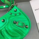 Balenciaga Le Cagole Mini Bag With Chain In Green, For Women, Women's Bags 8.2in/21cm