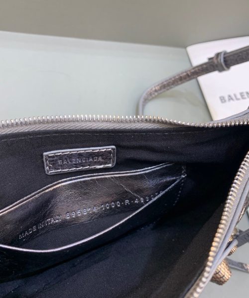Balenciaga Le Cagole Mini Bag With Chain In Grey, For Women, Women's Bags 8.2in/21cm