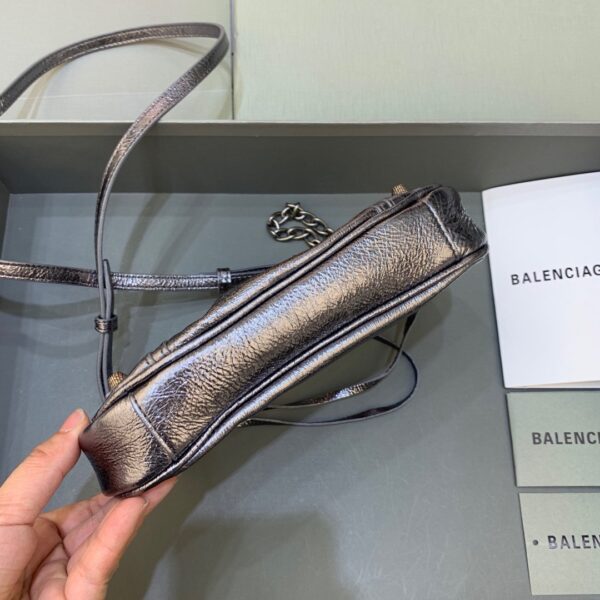 Balenciaga Le Cagole Mini Bag With Chain In Grey, For Women, Women's Bags 8.2in/21cm