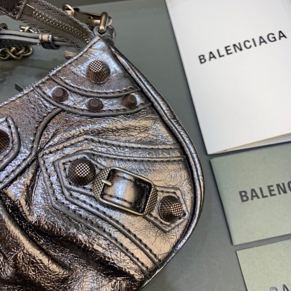 Balenciaga Le Cagole Mini Bag With Chain In Grey, For Women, Women's Bags 8.2in/21cm