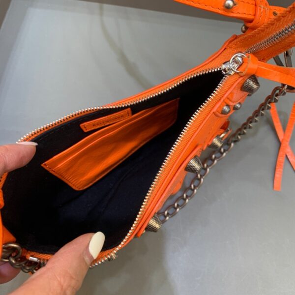 Balenciaga Le Cagole Mini Bag With Chain In Orange, For Women, Women's Bags 8.2in/21cm