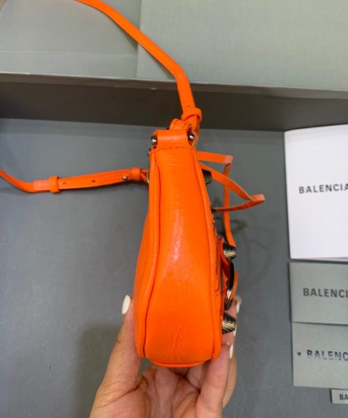 Balenciaga Le Cagole Mini Bag With Chain In Orange, For Women, Women's Bags 8.2in/21cm