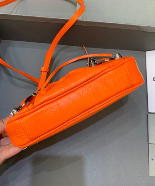 Balenciaga Le Cagole Mini Bag With Chain In Orange, For Women, Women's Bags 8.2in/21cm