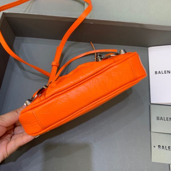 Balenciaga Le Cagole Mini Bag With Chain In Orange, For Women, Women's Bags 8.2in/21cm