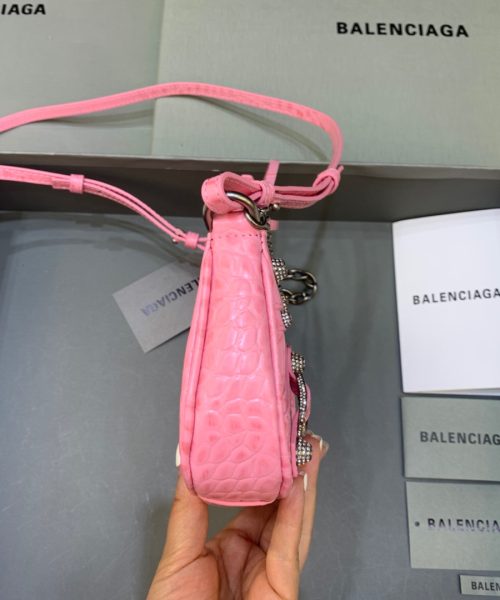 Balenciaga Le Cagole Mini Bag With Chain In Pink, For Women, Women's Bags 8.2in/21cm 69581423EBY5812