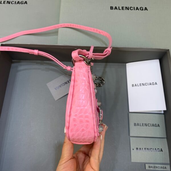 Balenciaga Le Cagole Mini Bag With Chain In Pink, For Women, Women's Bags 8.2in/21cm 69581423EBY5812