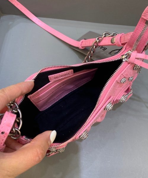 Balenciaga Le Cagole Mini Bag With Chain In Pink, For Women, Women's Bags 8.2in/21cm 69581423EBY5812