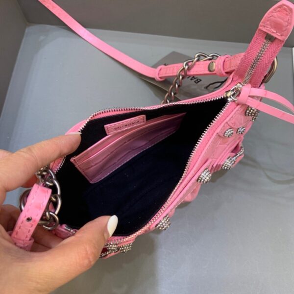 Balenciaga Le Cagole Mini Bag With Chain In Pink, For Women, Women's Bags 8.2in/21cm 69581423EBY5812