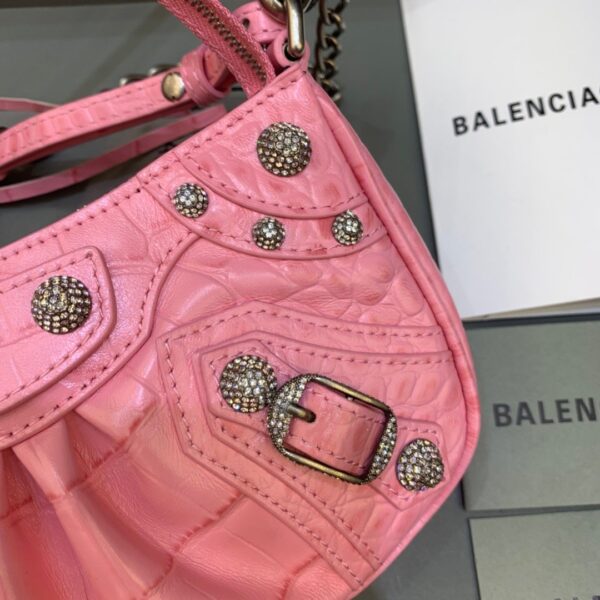 Balenciaga Le Cagole Mini Bag With Chain In Pink, For Women, Women's Bags 8.2in/21cm 69581423EBY5812