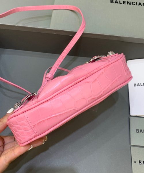 Balenciaga Le Cagole Mini Bag With Chain In Pink, For Women, Women's Bags 8.2in/21cm 69581423EBY5812