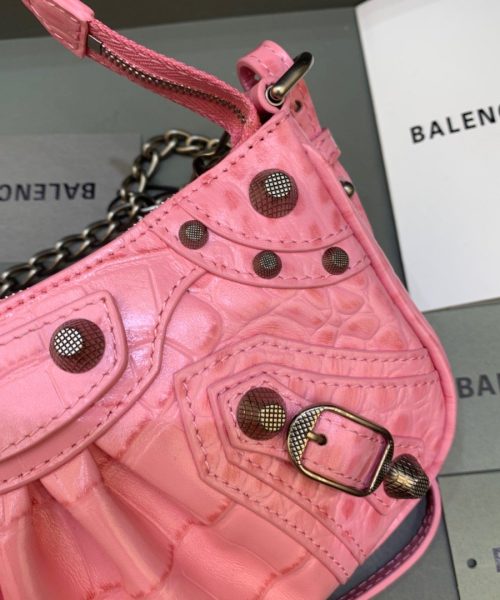 Balenciaga Le Cagole Mini Bag With Chain In Pink, For Women, Women's Bags 8.2in/21cm