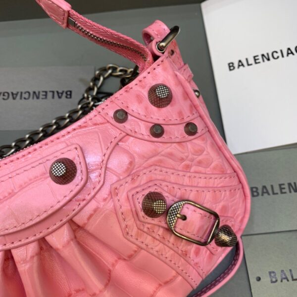 Balenciaga Le Cagole Mini Bag With Chain In Pink, For Women, Women's Bags 8.2in/21cm