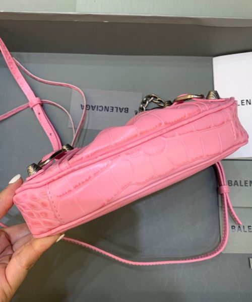 Balenciaga Le Cagole Mini Bag With Chain In Pink, For Women, Women's Bags 8.2in/21cm