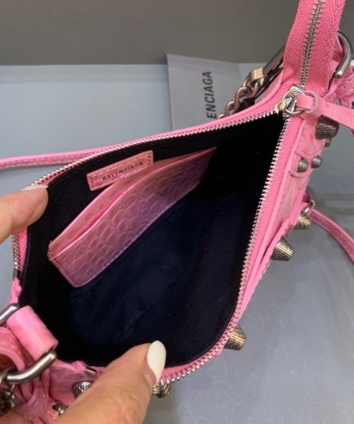 Balenciaga Le Cagole Mini Bag With Chain In Pink, For Women, Women's Bags 8.2in/21cm