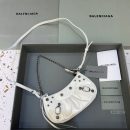 Balenciaga Le Cagole Mini Bag With Chain In White, For Women, Women's Bags 8.2in/21cm
