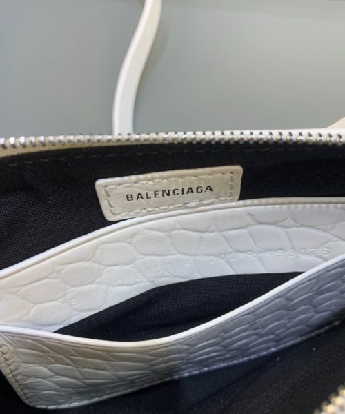 Balenciaga Le Cagole Mini Bag With Chain In White, For Women, Women's Bags 8.2in/21cm