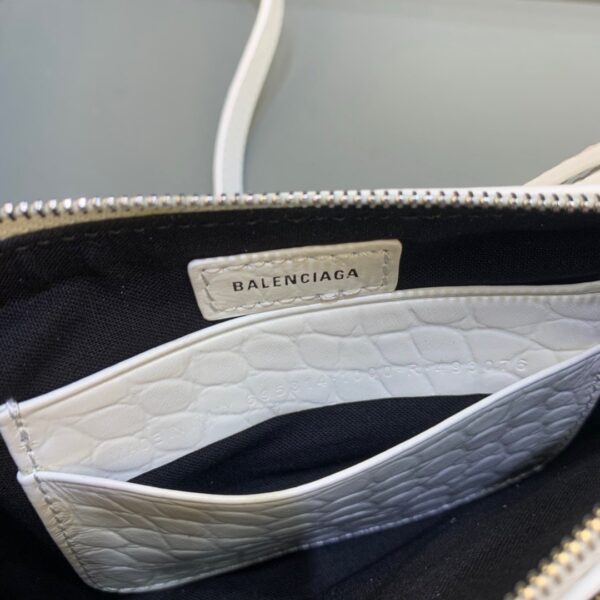 Balenciaga Le Cagole Mini Bag With Chain In White, For Women, Women's Bags 8.2in/21cm