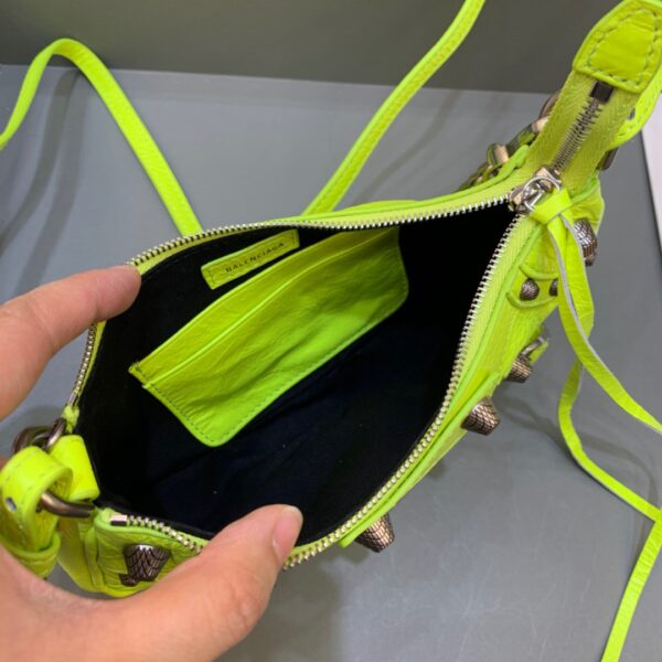 Balenciaga Le Cagole Mini Bag With Chain Light Green, For Women, Women's Bags 8.2in/21cm