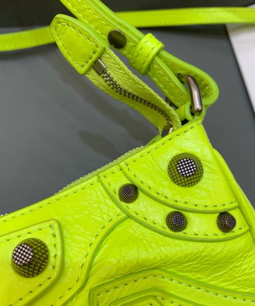 Balenciaga Le Cagole Mini Bag With Chain Light Green, For Women, Women's Bags 8.2in/21cm