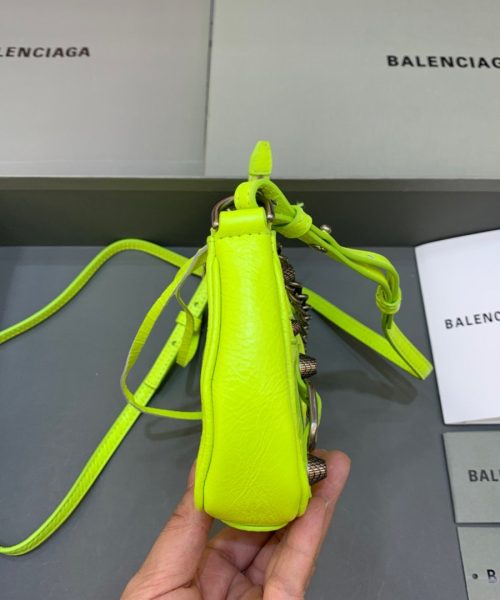 Balenciaga Le Cagole Mini Bag With Chain Light Green, For Women, Women's Bags 8.2in/21cm