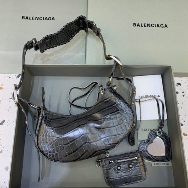 Balenciaga Le Cagole XS Shoulder Bag In Black, For Women, Women's Bags 10.2in/26cm