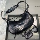 Balenciaga Le Cagole XS Shoulder Bag In Black, For Women, Women's Bags 13in/33cm