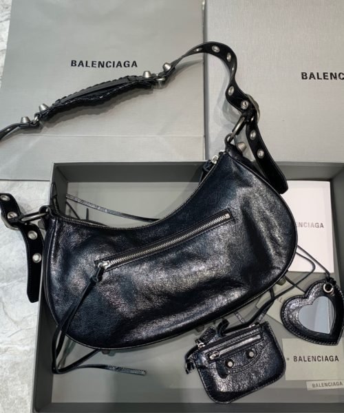 Balenciaga Le Cagole XS Shoulder Bag In Black, For Women, Women's Bags 13in/33cm