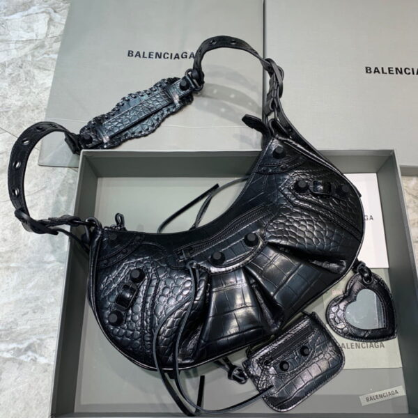 Balenciaga Le Cagole XS Shoulder Bag In Black, For Women, Women's Bags 13in/33cm