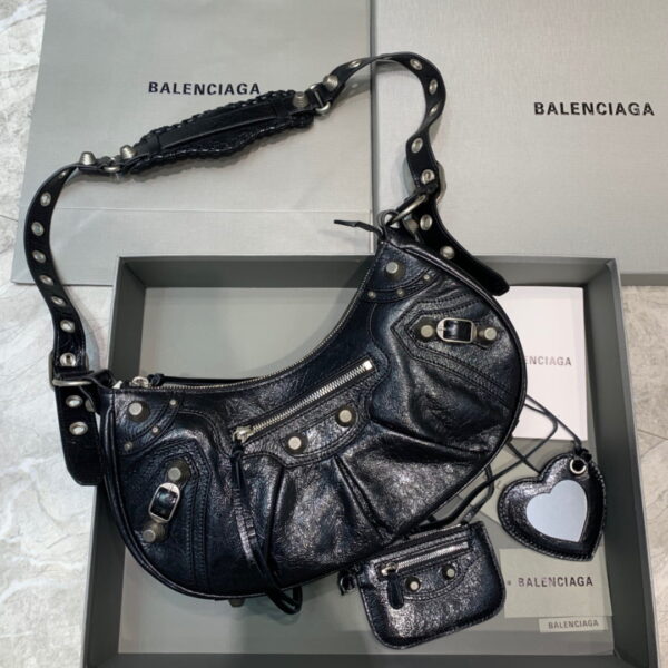 Balenciaga Le Cagole XS Shoulder Bag In Black, For Women, Women's Bags 13in/33cm