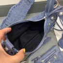 Balenciaga Le Cagole XS Shoulder Bag In Blue Washed, For Women, Women's Bags 10.2in/26cm