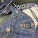 Balenciaga Le Cagole XS Shoulder Bag In Blue Washed, For Women, Women's Bags 10.2in/26cm