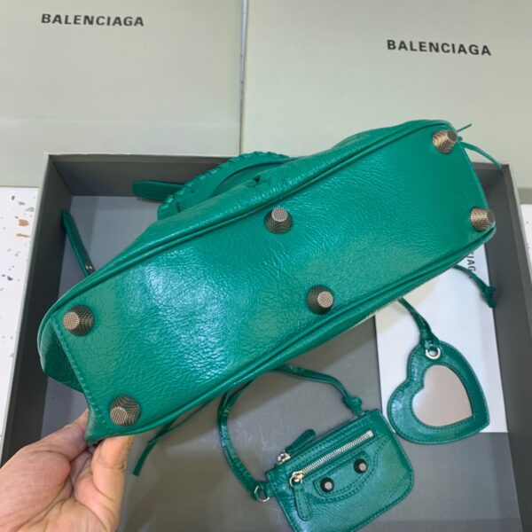 Balenciaga Le Cagole XS Shoulder Bag In Dark Green, For Women, Women's Bags 13in/33cm