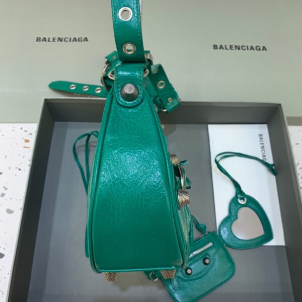 Balenciaga Le Cagole XS Shoulder Bag In Dark Green, For Women, Women's Bags 13in/33cm