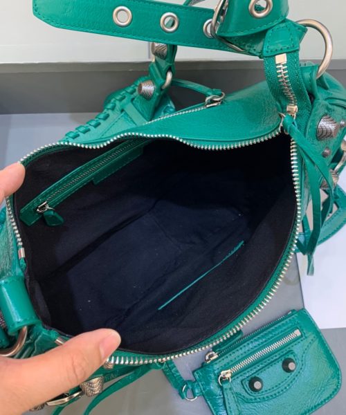 Balenciaga Le Cagole XS Shoulder Bag In Dark Green, For Women, Women's Bags 13in/33cm