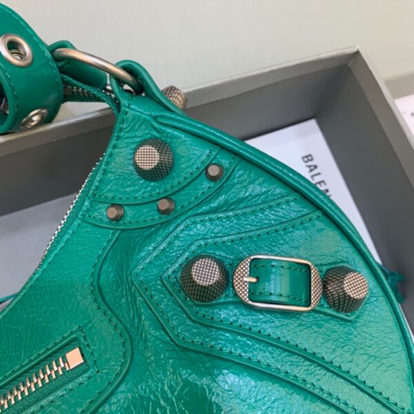 Balenciaga Le Cagole XS Shoulder Bag In Dark Green, For Women, Women's Bags 13in/33cm