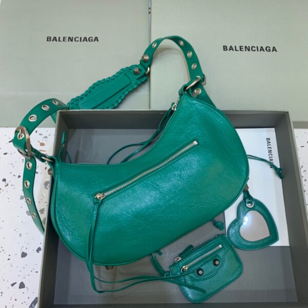 Balenciaga Le Cagole XS Shoulder Bag In Dark Green, For Women, Women's Bags 13in/33cm