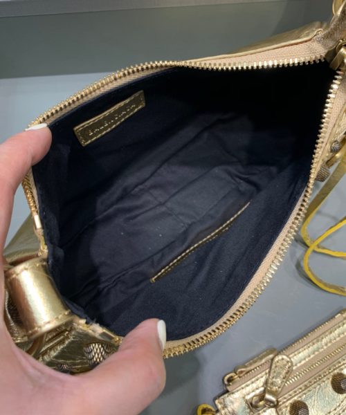 Balenciaga Le Cagole XS Shoulder Bag In Gold, For Women, Women's Bags 10.2in/26cm 6713090GT3M8005