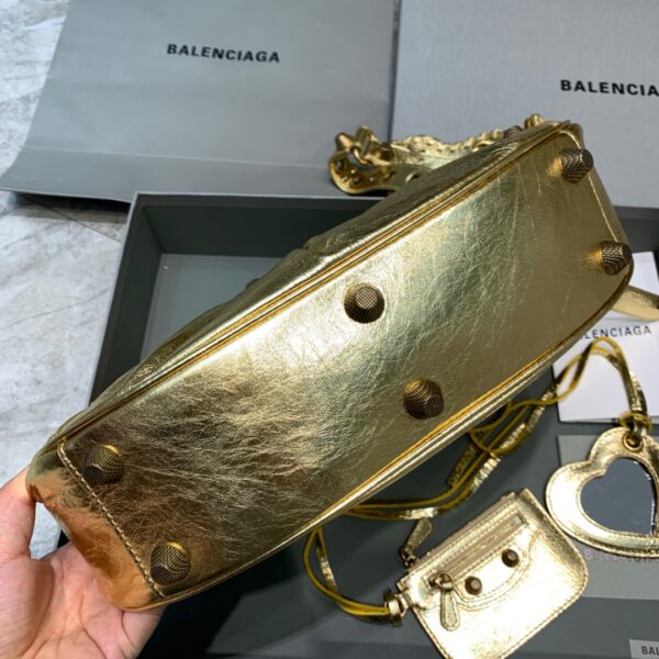 Balenciaga Le Cagole XS Shoulder Bag In Gold, For Women, Women's Bags 13in/33cm