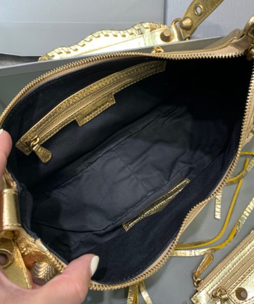 Balenciaga Le Cagole XS Shoulder Bag In Gold, For Women, Women's Bags 13in/33cm