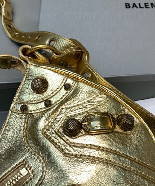 Balenciaga Le Cagole XS Shoulder Bag In Gold, For Women, Women's Bags 13in/33cm