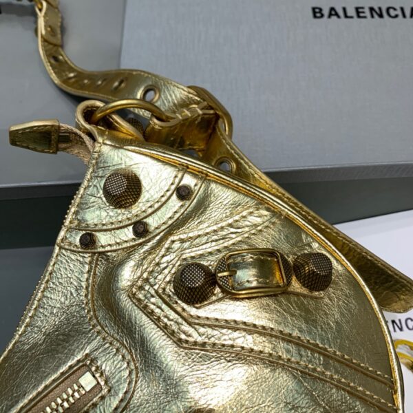 Balenciaga Le Cagole XS Shoulder Bag In Gold, For Women, Women's Bags 13in/33cm
