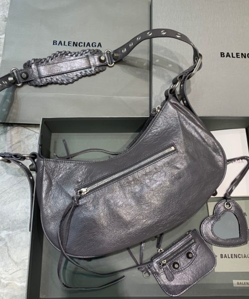 Balenciaga Le Cagole XS Shoulder Bag In Gray, For Women, Women's Bags 13in/33cm