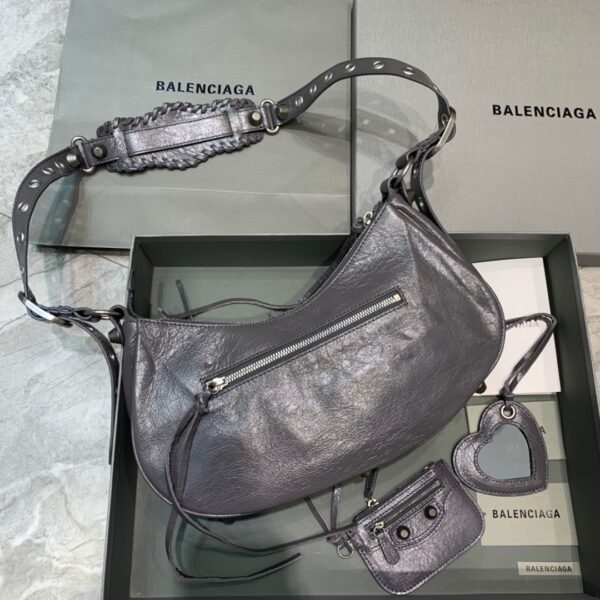 Balenciaga Le Cagole XS Shoulder Bag In Gray, For Women, Women's Bags 13in/33cm