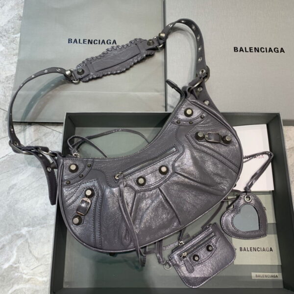 Balenciaga Le Cagole XS Shoulder Bag In Gray, For Women, Women's Bags 13in/33cm
