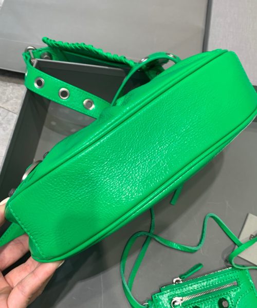 Balenciaga Le Cagole XS Shoulder Bag In Green, For Women, Women's Bags 10.2in/26cm 6713091VG9Y3809