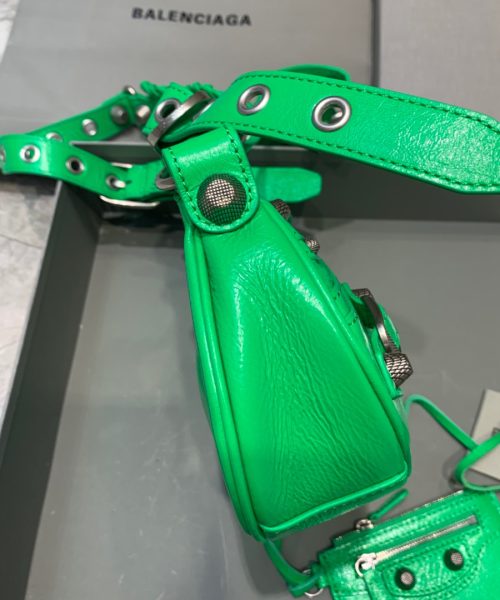 Balenciaga Le Cagole XS Shoulder Bag In Green, For Women, Women's Bags 10.2in/26cm 6713091VG9Y3809